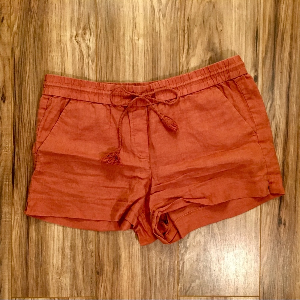 LOFT Res Linen Drawstring Shorts
